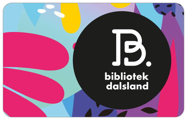 Lånekort för Bibliotek Dalsland, tryckt av Sofos Card