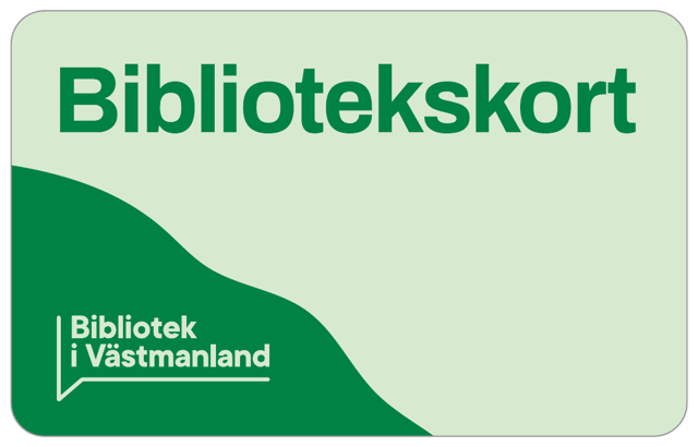 Lånekort för Bibliotek i Västmanland, tryckt av Sofos Card